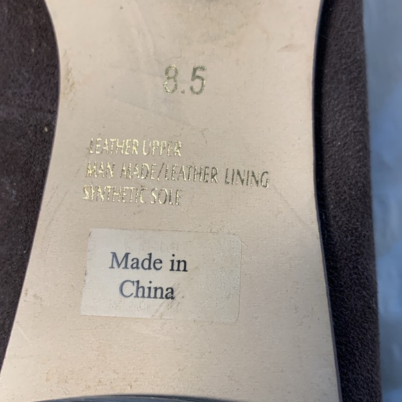 J JILL Dark Brown Suede Cutout Rounded Toe Flats - Picture 6 of 10